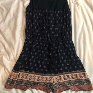 Navy Romper